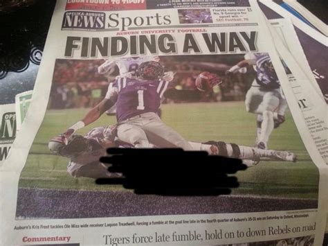 Auburn Busted Newspaper