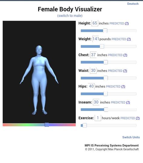 Body Weight Height Visualizer