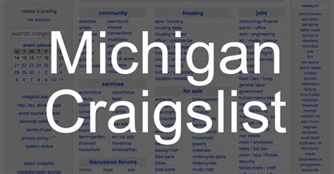 Craigslist Michigan Detroit