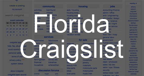 Florida Craigslist.com