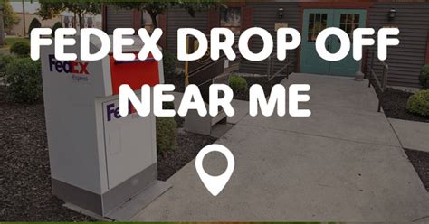 Nearest Fedex Drop-off Place