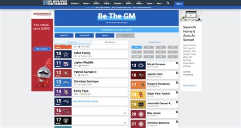 Nfl Mock Database