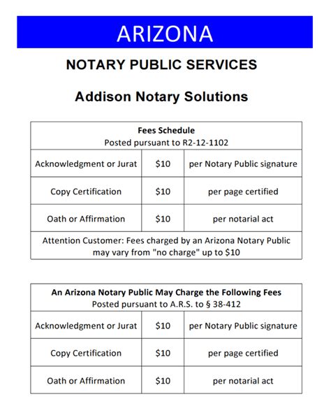 Notary Price Ups