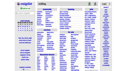 Redding Craigslist