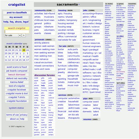 Sacramento Creglist Job