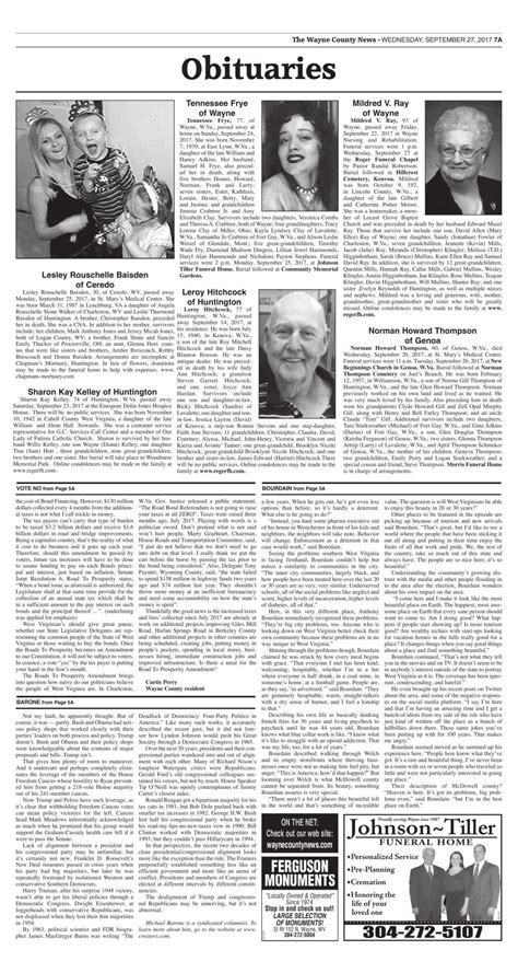 The Commercial Dispatch Obituaries