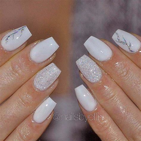 White Coffin Nails Short